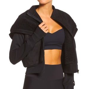 Alo Yoga LA Winter Faux Shearling Crop Jacket